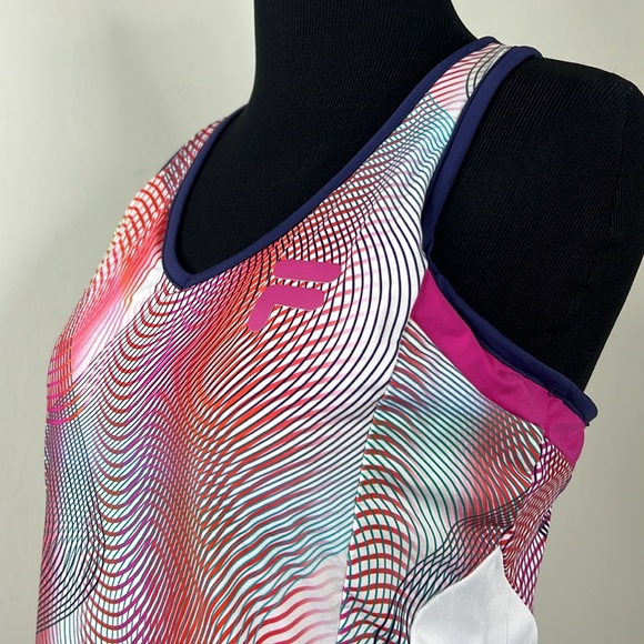 FILA x CHRISTOPHER BEVANS Women's Athletic Tennis Multicolor Tank Top M - Picture 5 of 11
